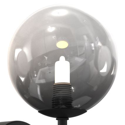 ONLI - Φωτιστικό τοίχου PALOMA 1xG9/10W/230V μαύρο/φιμέ