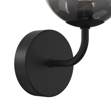 ONLI - Φωτιστικό τοίχου PALOMA 1xG9/10W/230V μαύρο/φιμέ