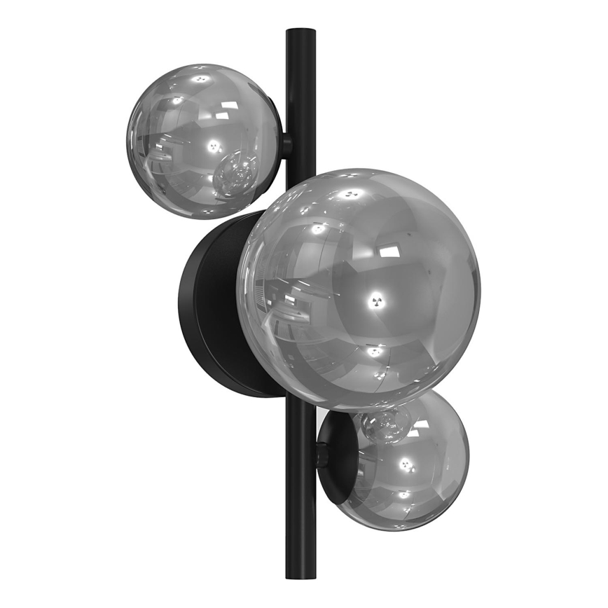 ONLI - Φωτιστικό τοίχου PALOMA 3xG9/10W/230V μαύρο/φιμέ