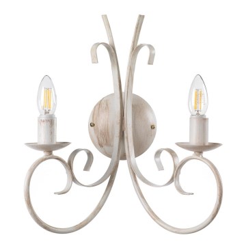 ONLI - Φωτιστικό τοίχου POMPEI 2xE14/6W/230V κρεμ