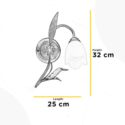 ONLI - Φωτιστικό τοίχου SONIA 1xE14/6W/230V