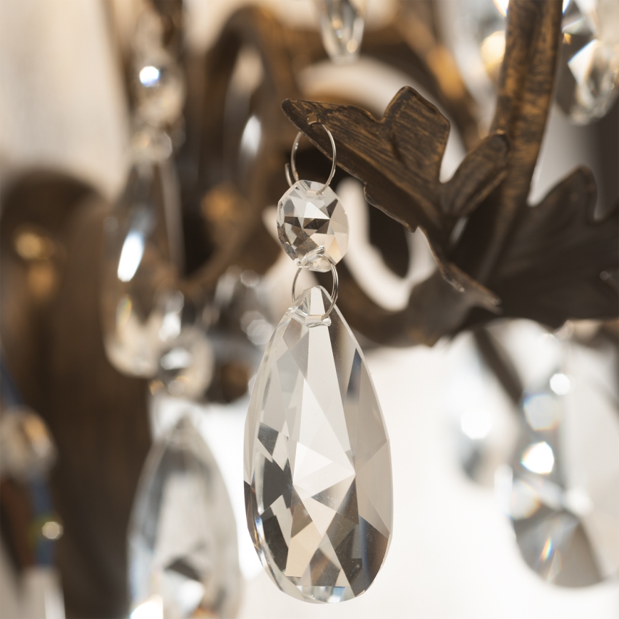 ONLI - Φωτιστικό τοίχου TERESA 2xE14/6W/230V μπρονζέ