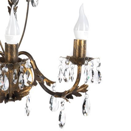 ONLI - Φωτιστικό τοίχου TERESA 3xE14/6W/230V μπρονζέ