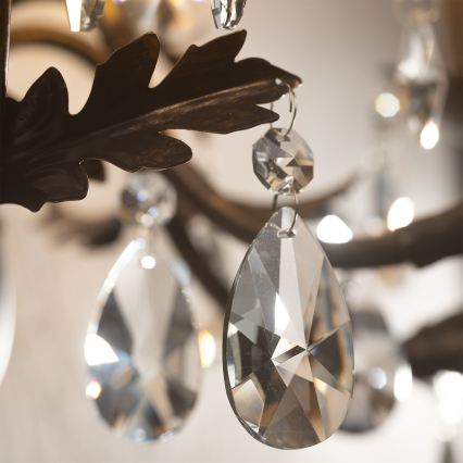 ONLI - Φωτιστικό τοίχου TERESA 5xE14/6W/230V μπρονζέ