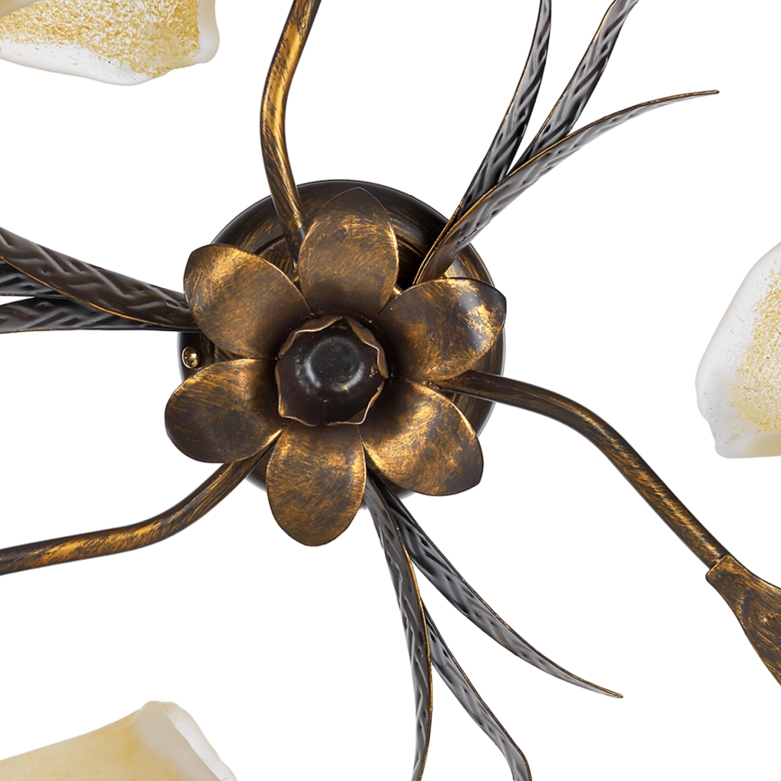 ONLI - Φωτιστικό οροφής ALGA 3xE14/6W/230V μπρονζέ