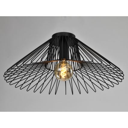 ONLI - Φωτιστικό οροφής DUCCIO 1xE27/22W/230V διάμετρος 60 cm μαύρο