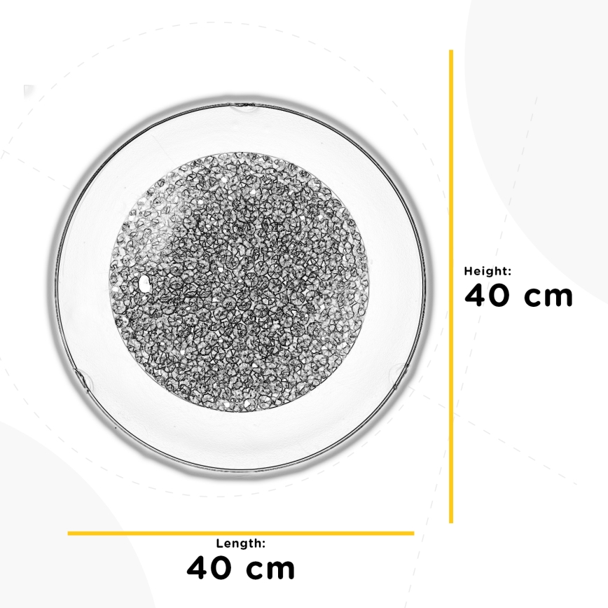 ONLI - Φωτιστικό οροφής LED BRILL LED/18W/230V 4000K διάμετρος 40 cm