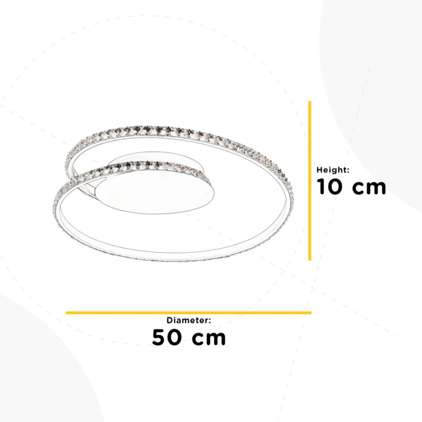 ONLI - Φωτιστικό οροφής LED EDEN LED/26W/230V 4500K διάμετρος 50 cm λευκό