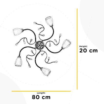 ONLI - Φωτιστικό οροφής SHARON 5xE14/6W/230V