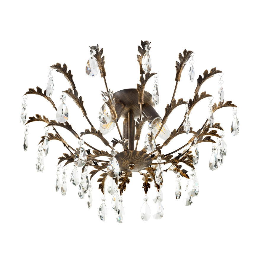 ONLI - Φωτιστικό οροφής TERESA 3xE14/6W/230V μπρονζέ