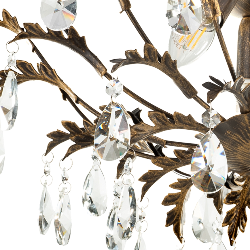 ONLI - Φωτιστικό οροφής TERESA 3xE14/6W/230V μπρονζέ