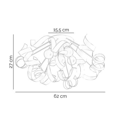 ONLI - Φωτιστικό οροφής ZOE 5xE14/6W/230V λευκό