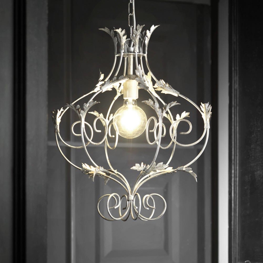 ONLI - Φωτιστικό οροφής με αλυσίδα CONTESSA 1xE27/22W/230V πατίνα