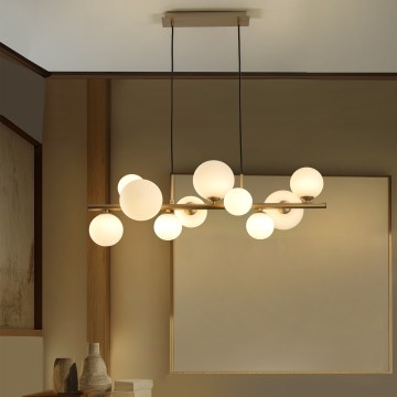 ONLI - Κρεμαστό φωτιστικό σε καλώδιο PALOMA 10xG9/3W/230V χρυσό