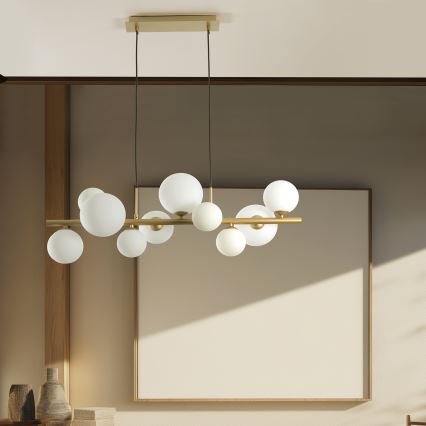 ONLI - Κρεμαστό φωτιστικό σε καλώδιο PALOMA 10xG9/3W/230V χρυσό