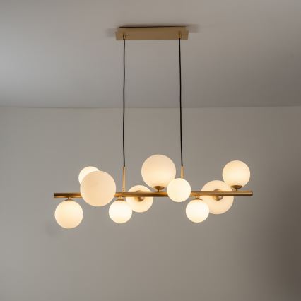 ONLI - Κρεμαστό φωτιστικό σε καλώδιο PALOMA 10xG9/3W/230V χρυσό