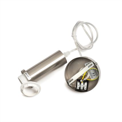 ONLI - Κρεμαστό φωτιστικό με καλώδιο DOROTY 1xE27/15W/230V λευκό/γυαλιστερό χρώμιο