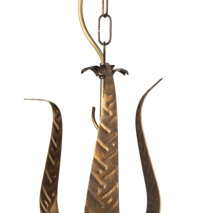 ONLI - Κρεμαστό φωτιστικό οροφήςALGA 3xE14/6W/230V μπρονζέ