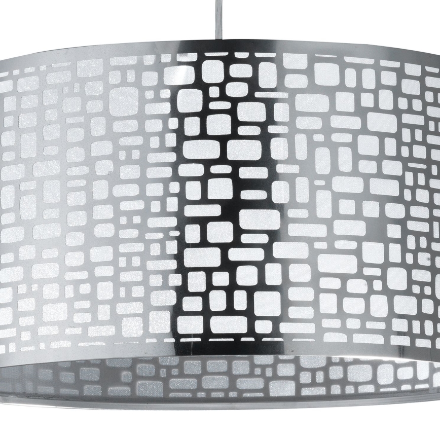 ONLI - Κρεμαστό φωτιστικό οροφής BRUCE 1xE27/15W/230V διάμετρος 45 cm ματ χρώμιο