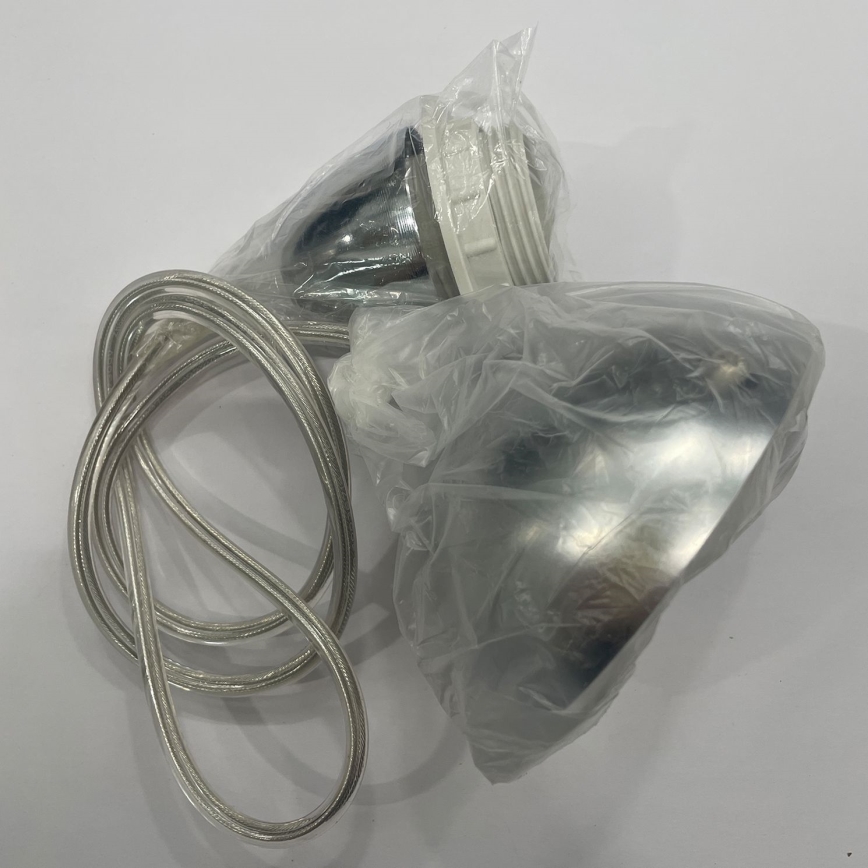 ONLI - Κρεμαστό φωτιστικό οροφής BRUCE 1xE27/15W/230V διάμετρος 45 cm ματ χρώμιο