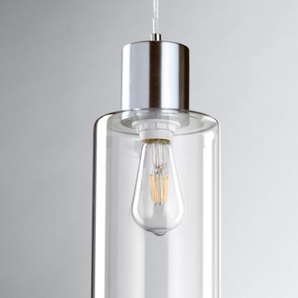 ONLI - Κρεμαστό φωτιστικό οροφής DODO 1xE27/22W/230V γυαλιστερό χρώμιο