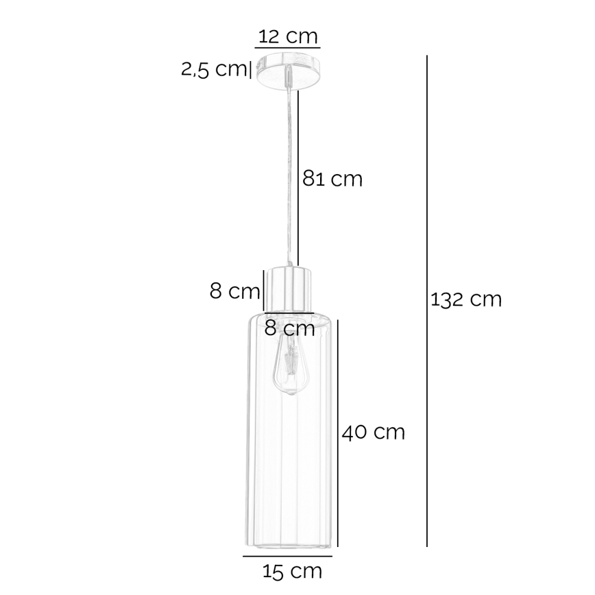 ONLI - Κρεμαστό φωτιστικό οροφής DODO 1xE27/22W/230V γυαλιστερό χρώμιο