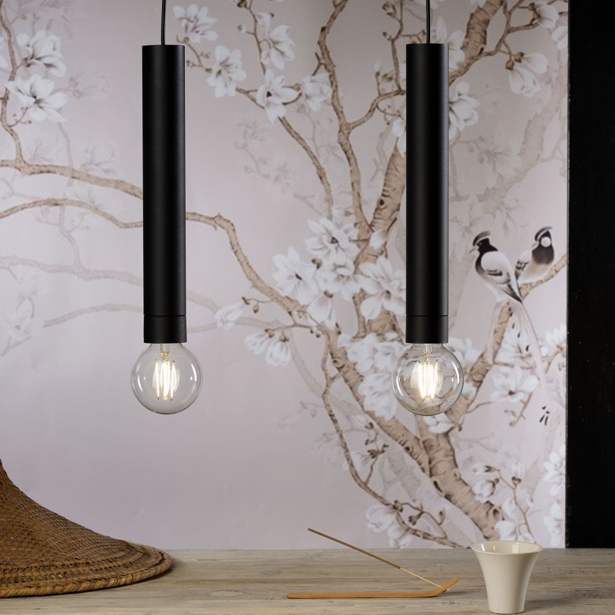 ONLI - Κρεμαστό φωτιστικό οροφής DORA 1xE27/15W/230V μαύρο