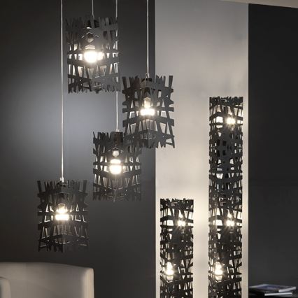 ONLI - Κρεμαστό φωτιστικό οροφής FORESTA 1xE27/15W/230V μαύρο