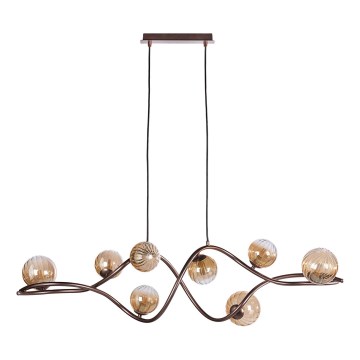 ONLI - Κρεμαστό φωτιστικό οροφής FRIDA 8xG9/10W/230V χαλκός