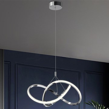 ONLI -  Κρεμαστό φωτιστικό οροφής LED LOOP LED/40W/230V 4000K γυαλιστερό χρώμιο