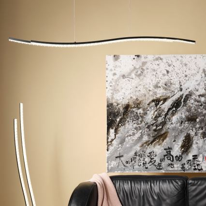 ONLI -  Κρεμαστό φωτιστικό οροφής LED ONDA LED/30W/230V 4000K μαύρο