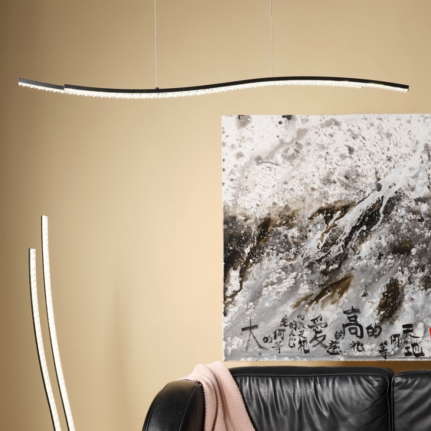 ONLI -  Κρεμαστό φωτιστικό οροφής LED ONDA LED/30W/230V 4000K μαύρο