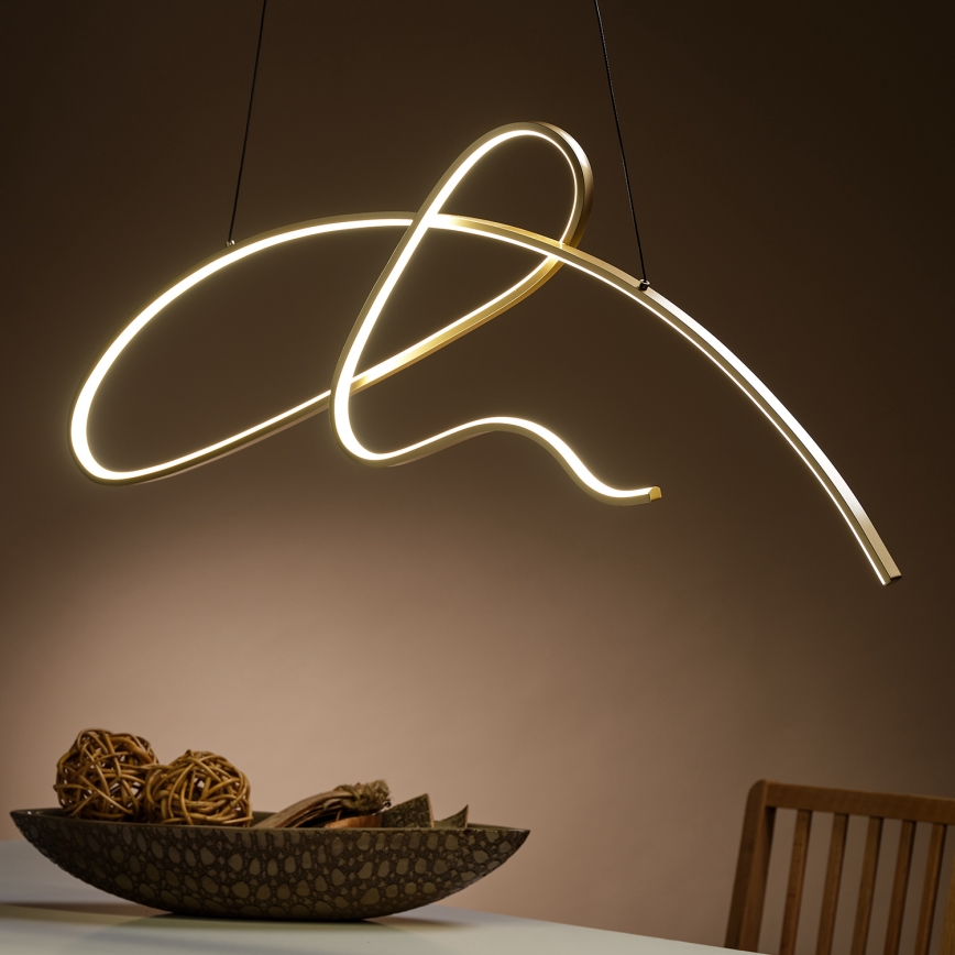 ONLI - Κρεμαστό φωτιστικό οροφής LED SIGN LED/42W/230V 4000K χρυσό