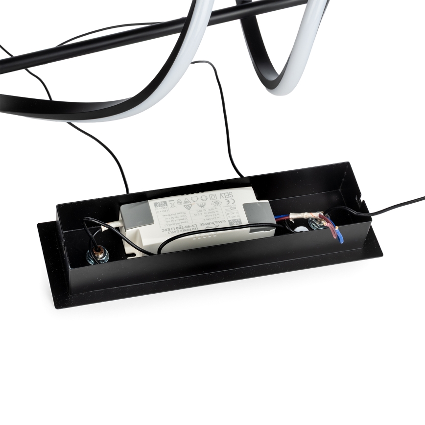 ONLI -  Κρεμαστό φωτιστικό οροφής LED TWIST LED/30W/230V 4000K μαύρο