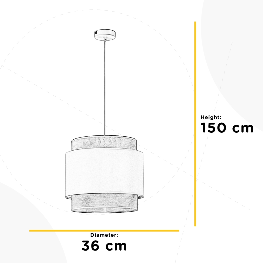 ONLI - Κρεμαστό φωτιστικό οροφής LICIA 1xE27/22W/230V