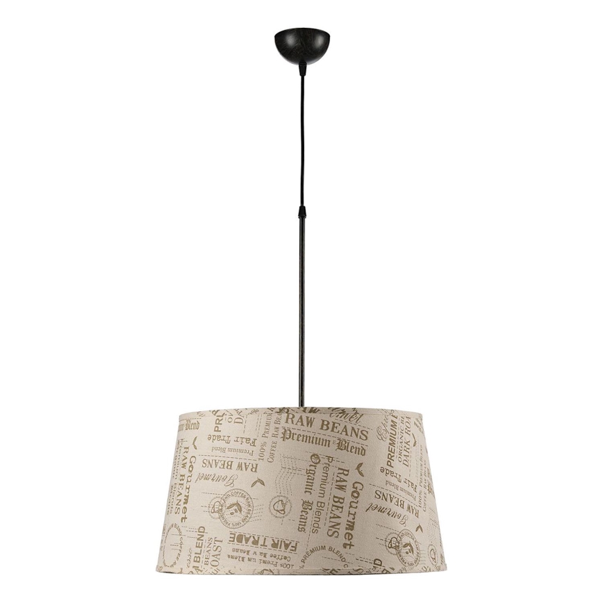 ONLI - Κρεμαστό φωτιστικό οροφής MAIDA 1xE27/15W/230V διάμετρος 50 cm καφέ