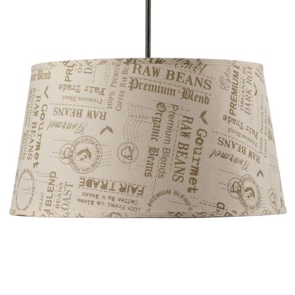 ONLI - Κρεμαστό φωτιστικό οροφής MAIDA 1xE27/15W/230V διάμετρος 50 cm καφέ