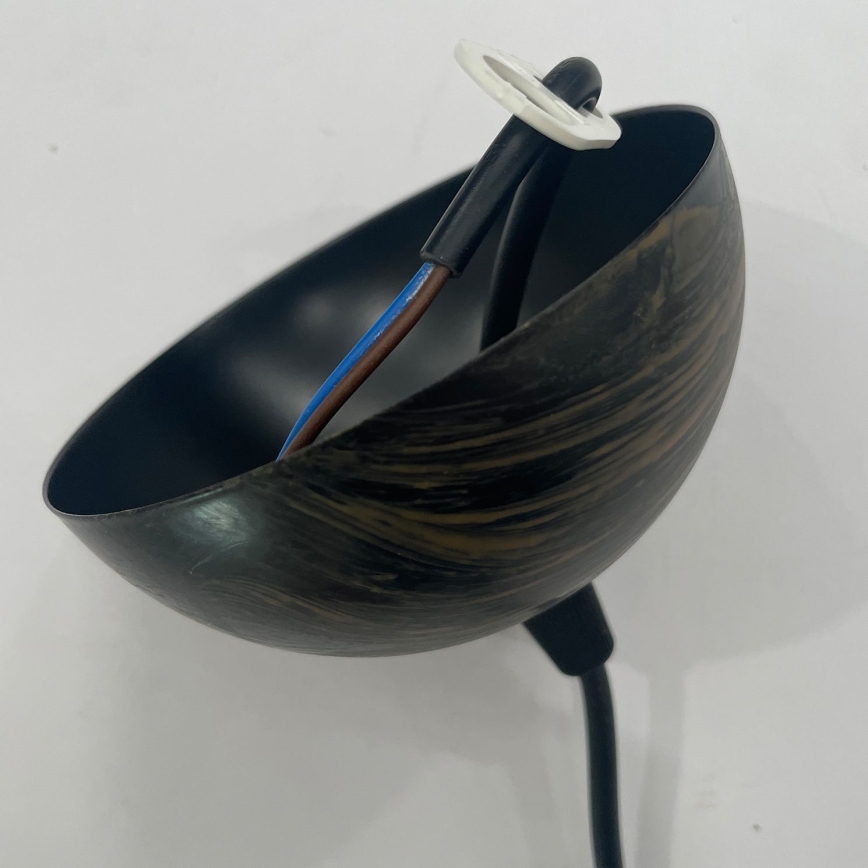 ONLI - Κρεμαστό φωτιστικό οροφής MAIDA 1xE27/15W/230V διάμετρος 50 cm καφέ