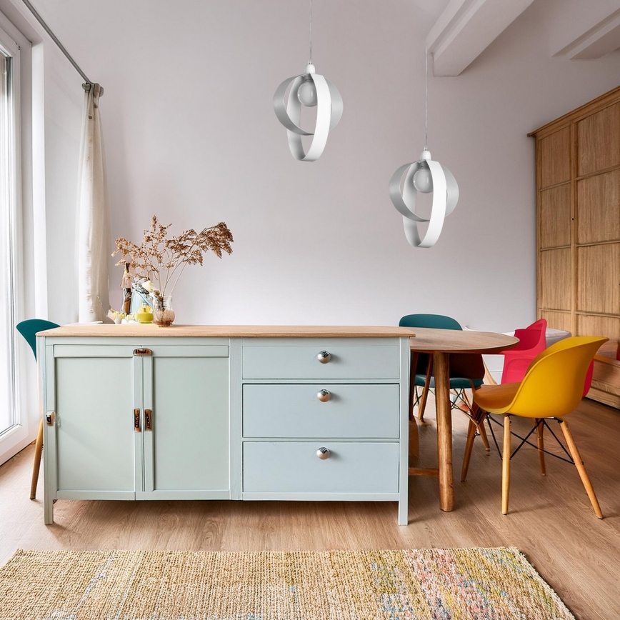 ONLI - Κρεμαστό φωτιστικό οροφής SERENA 1xE27/22W/230V λευκό