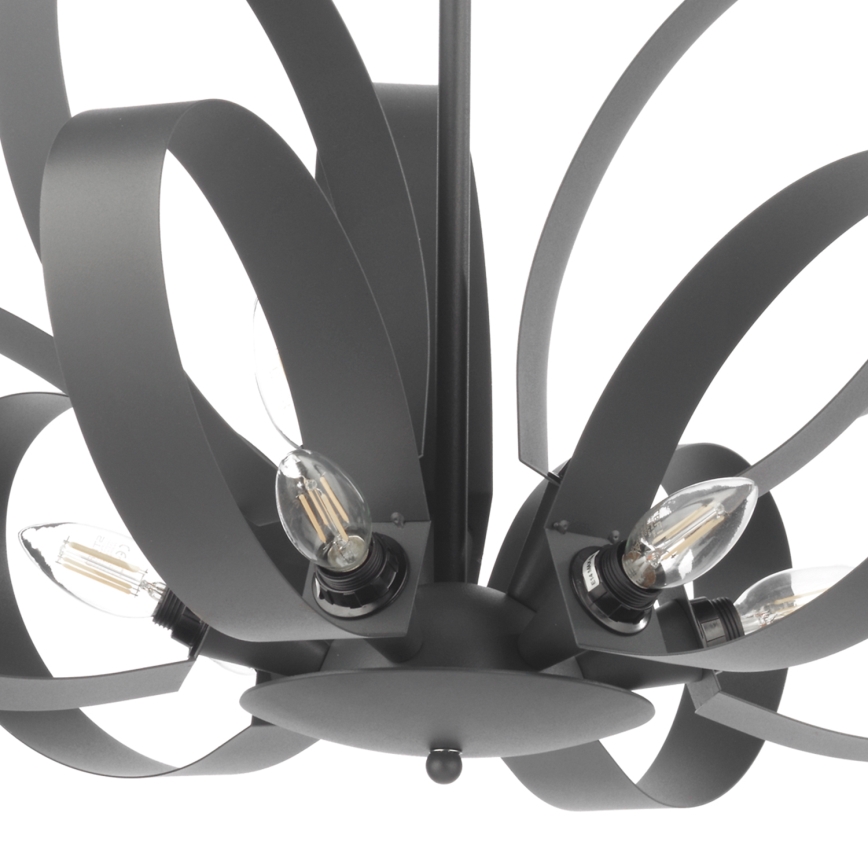 ONLI - Κρεμαστό φωτιστικό οροφής SERENA 9xE14/6W/230V μαύρο