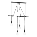 ONLI - Κρεμαστό φωτιστικό οροφής WIRE 4xE27/15W/230V μαύρο