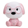 ONLI - LED ρυθμιζόμενο παιδικό φωτιστικό νυκτός PUPPIES LED/3W/230V 20 cm σκύλος/ροζ