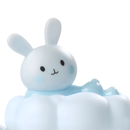 ONLI - Επαναφορτιζόμενο παιδικό νυχτερινό φωτάκι NUVOLINA LED/2,5W/5V 300 mAh κουνελάκι/μπλε