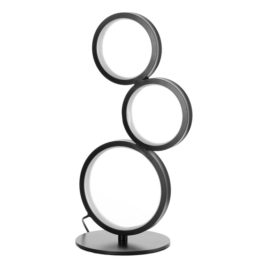 ONLI - LED Επιτραπέζιο φωτιστικό RINGS LED/17W/230V 4000K 37 cm μαύρο
