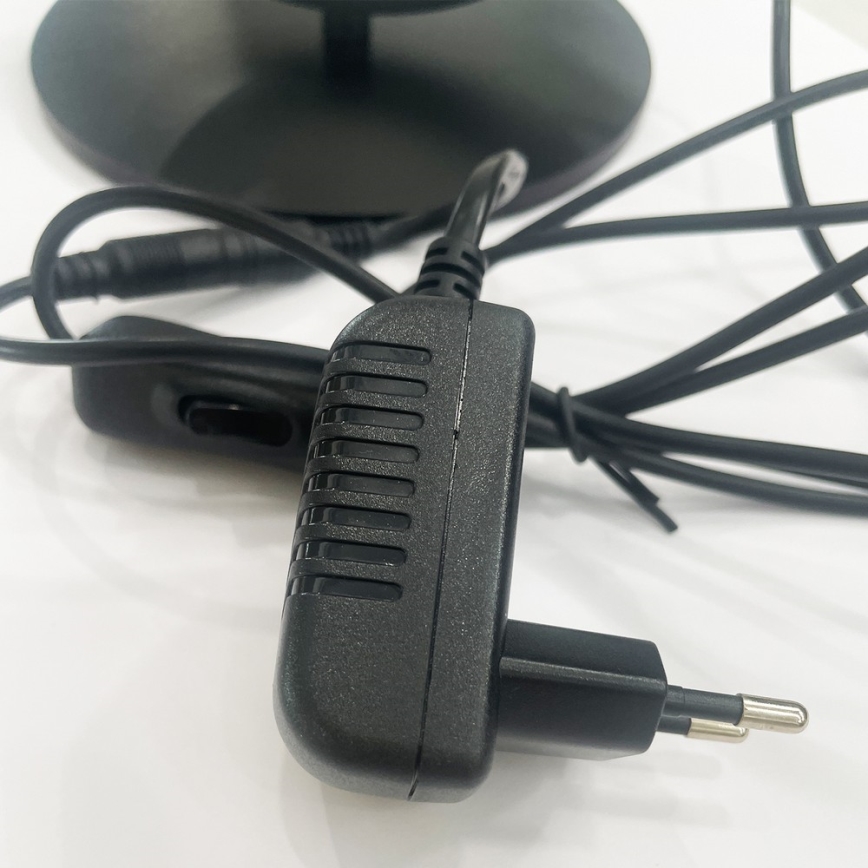 ONLI - LED Επιτραπέζιο φωτιστικό RINGS LED/17W/230V 4000K 37 cm μαύρο