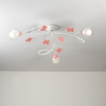 ONLI - Σταθερό παιδικό πολύφωτο BUTTERFLY 3xE14/6W/230V
