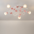 ONLI - Σταθερό παιδικό πολύφωτο BUTTERFLY 5xE14/6W/230V