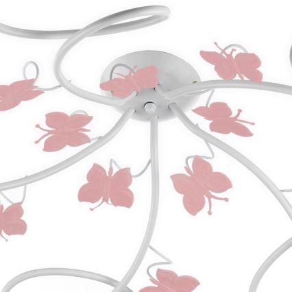 ONLI - Σταθερό παιδικό πολύφωτο BUTTERFLY 5xE14/6W/230V
