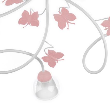 ONLI - Σταθερό παιδικό πολύφωτο BUTTERFLY 5xE14/6W/230V