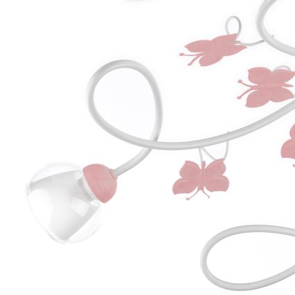 ONLI - Σταθερό παιδικό πολύφωτο BUTTERFLY 5xE14/6W/230V